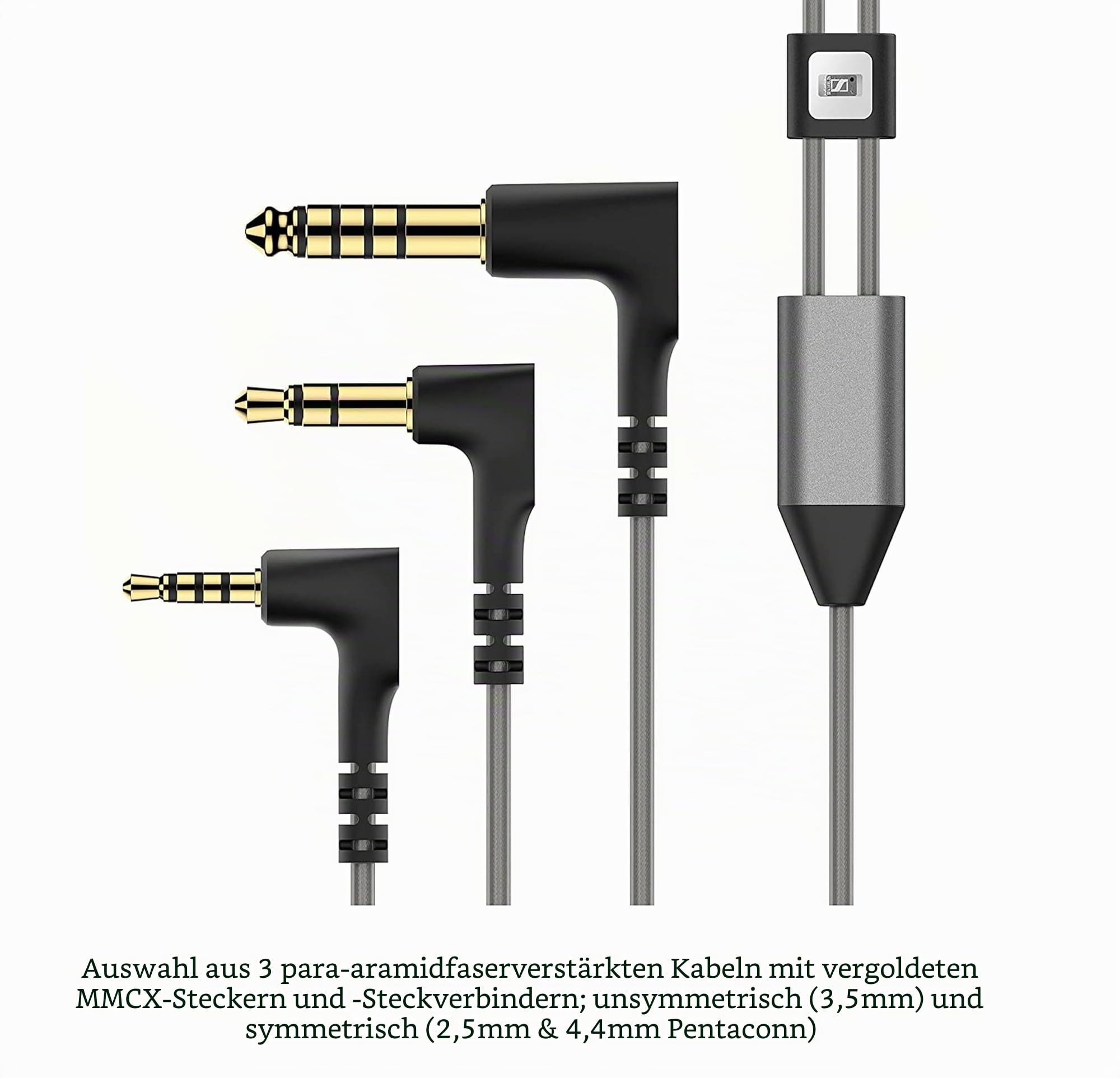 Sennheiser IE 900 Audiophile in-Ear Monitors, Mit Kabel - TrueResponse Transducers with X3R Technology for Balanced Sound, Grau