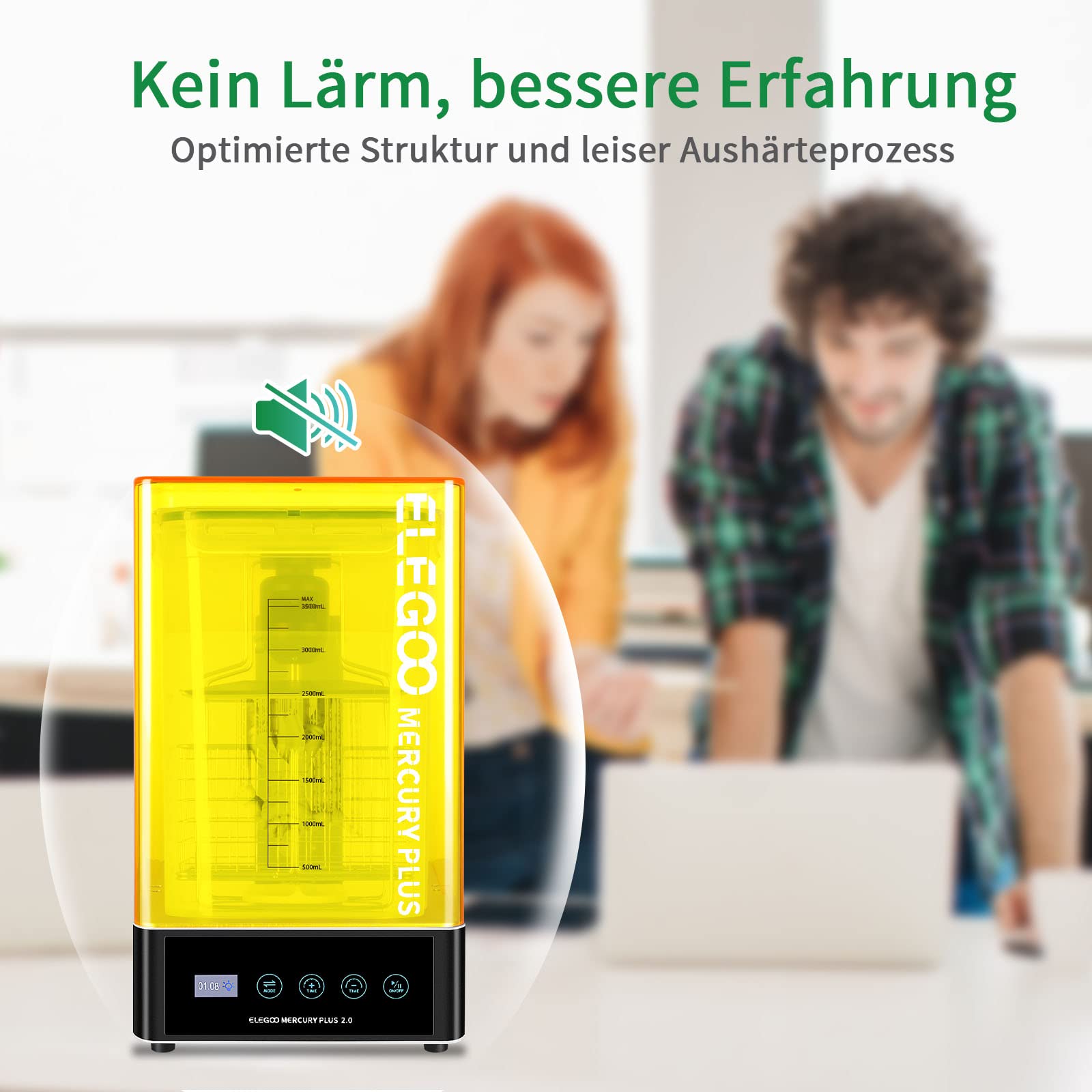 ELEGOO Mercury Plus V2.0 2 w 1 pralka do prania i utwardzania, 2022 zaktualizowana maszyna do prania i utwardzania, do modeli Mars Photon S Photon Mono LCD DLP SLA z nadrukiem 3D
