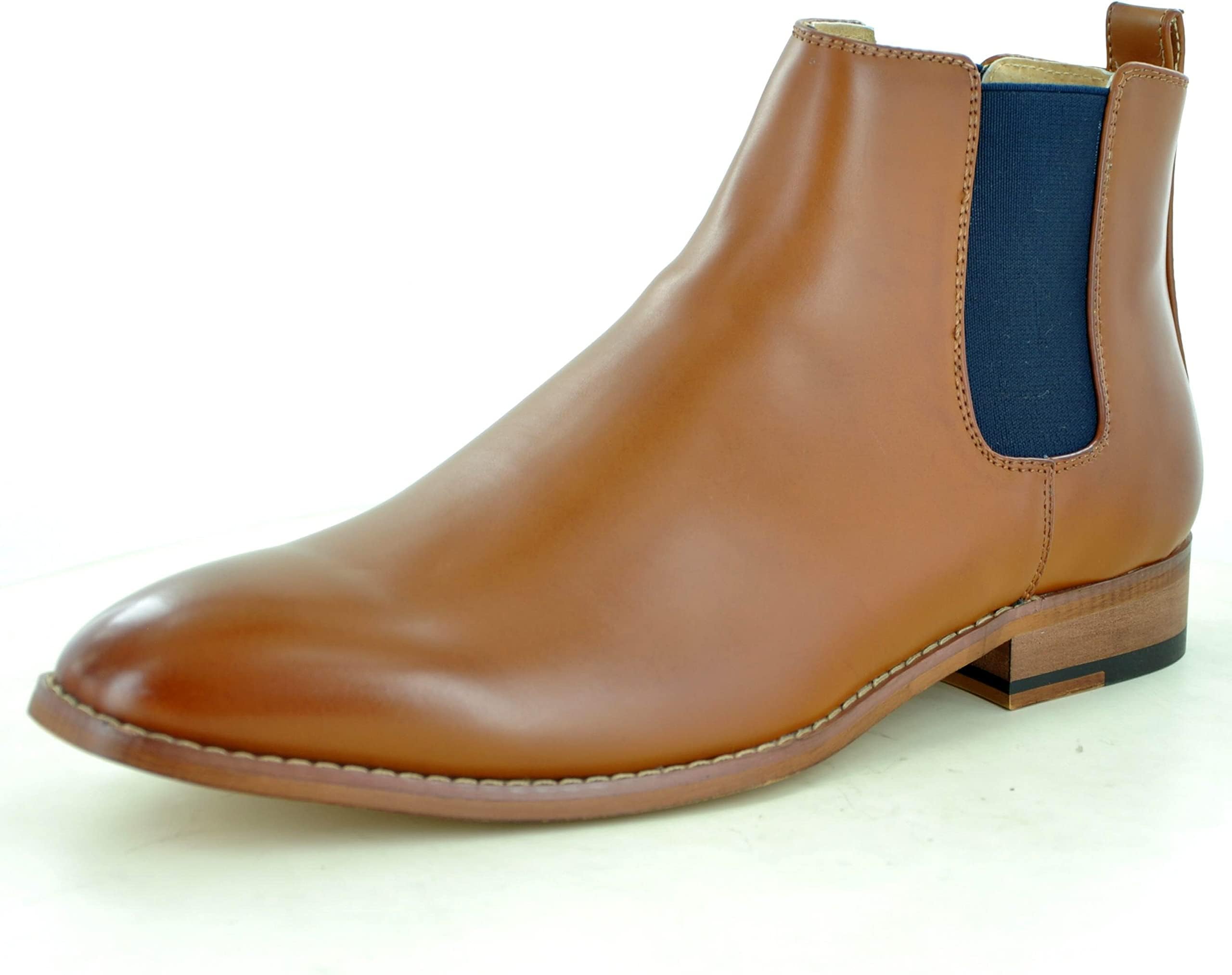My Perfect PairMens Leather Lined Slip On Casual/Formal Ankle Chelsea Boots