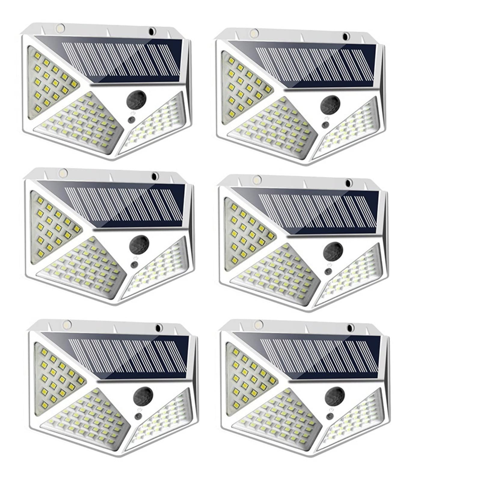 2/4/8/10 Sztuk Lampa Słoneczna Zewnętrzna 100 LED Kinkiet PIR Lampa Z Czujnikiem Ruchu Wodoodporna Dioda LED Do Ogrodu Dekoracja Uliczna(6 piece)