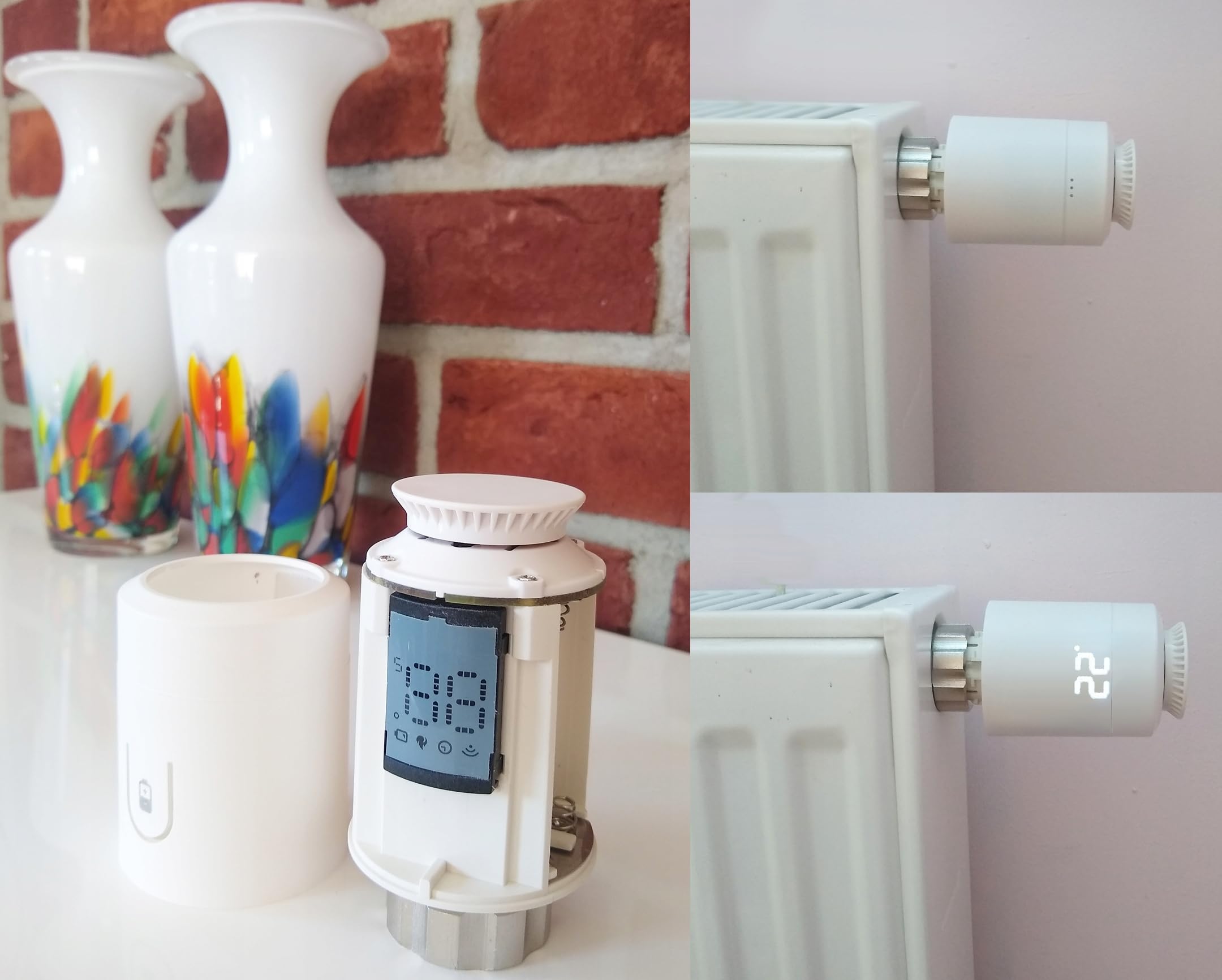 3x Kopf-Thermostat + ZigBee LAN-Gateway TUYA SET3