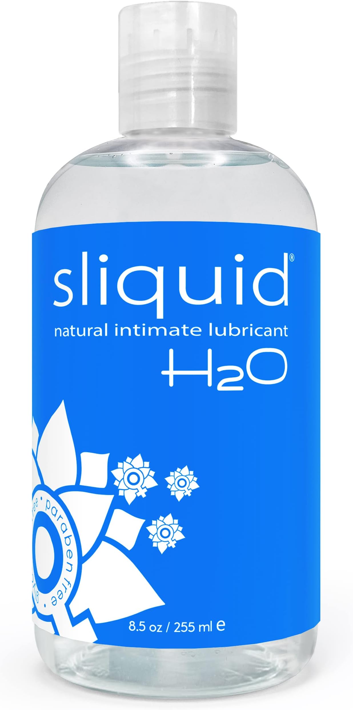H2O Water Based Lube, No Fragrance or Taste, Natural Lube Women, Stain Free, 8.5 Fl Oz