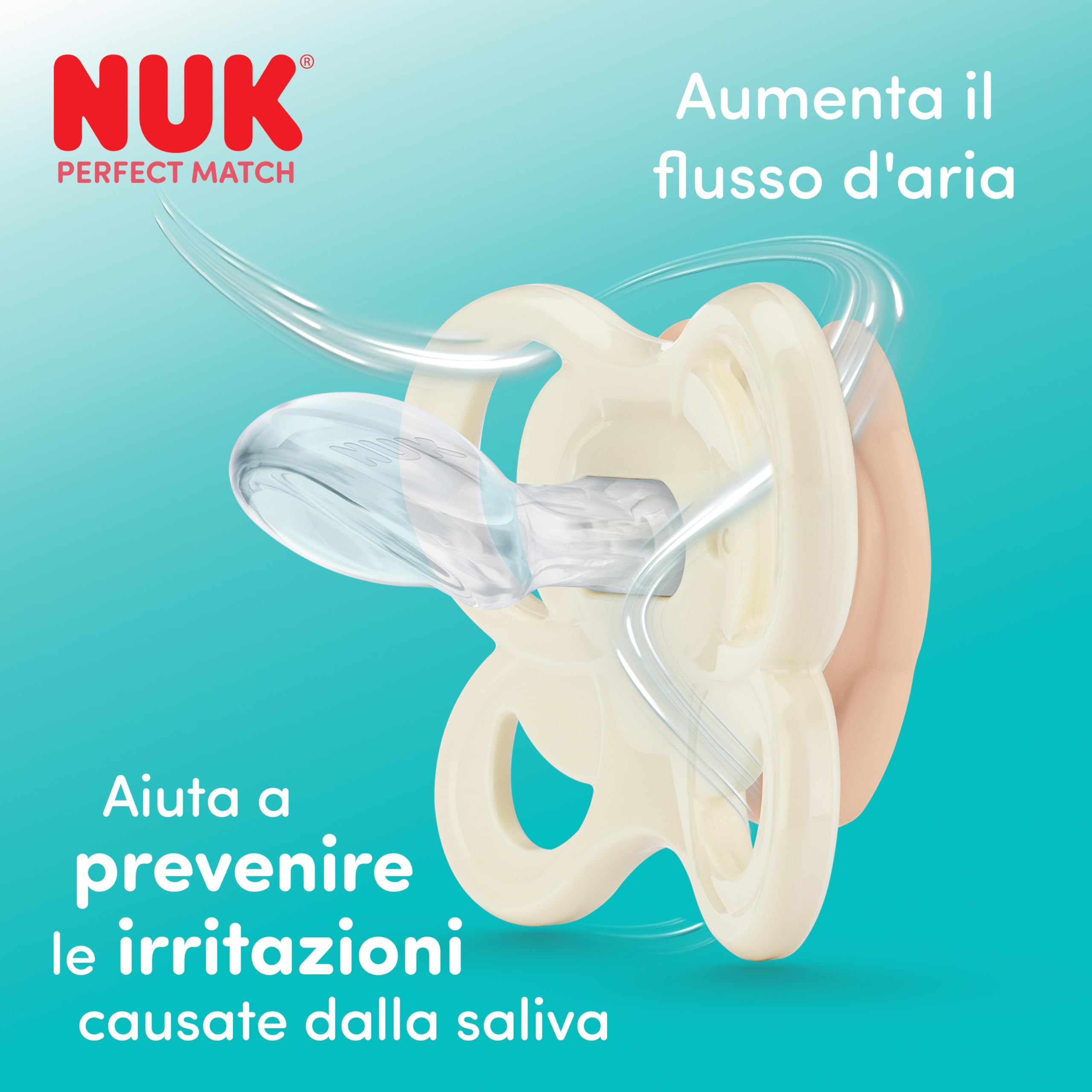 NUK Perfect Match Perfect Start Set di Biberon | 0-6 Mesi | 4 Biberon Anticolica (150ml, 260ml), 2 Tettarelle, 1 Succhietto Perfect Match Air, 1 Scovolino per Biberon | Arcobaleno | 8 Pezzi