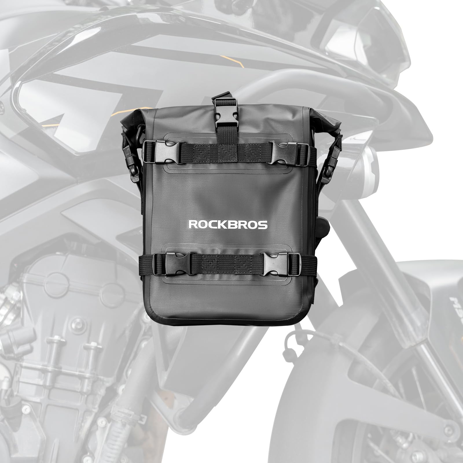 ROCKBROS Seitentasche Motorrad 100% Wasserdicht, 5L, mit Schultergurt