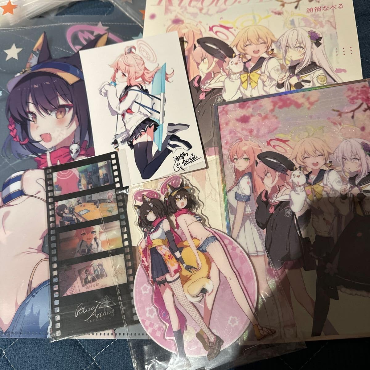 Amazon.co.jp: 油鍋なべる C104 新刊セット ブルアカ 色紙 アクスタ