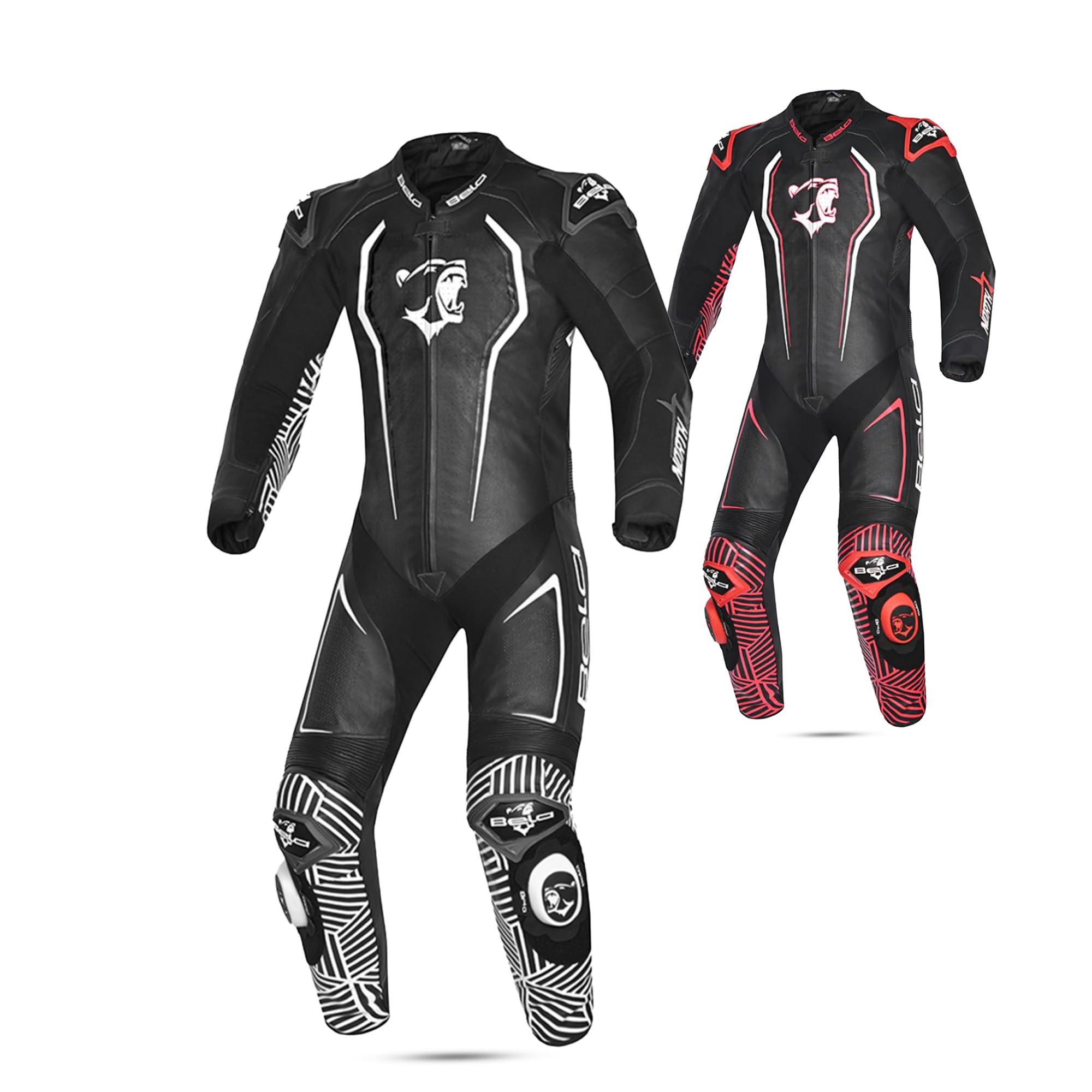 Maximo-Moto Men's Black/White Motorbike 1Pc Suit For Motorcycle Ce Approved En: 17092-2:2020 Ce Certified Class Aaa Rating Suit (, 62/5Xl)
