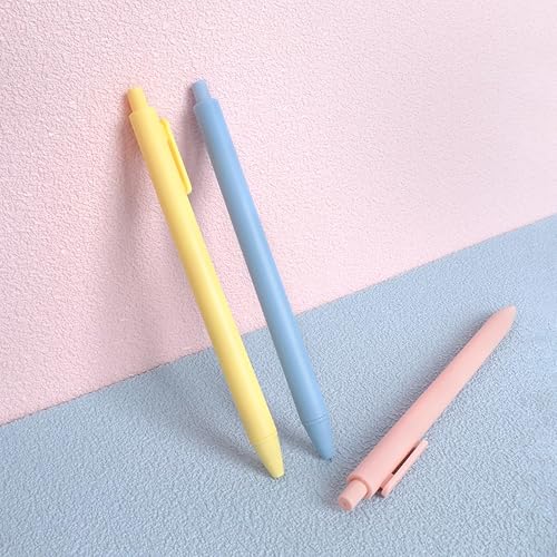 Miniatura 4 de Paquete de 30 bolígrafos retráctiles de tinta de gel de 0.020 in, tinta líquida negra, punta fina, punta fina, agarre cómodo, bolígrafos de