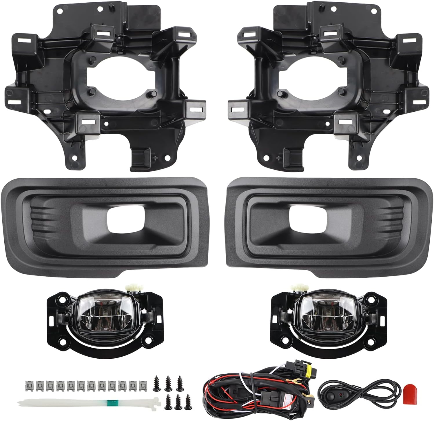Left LED Fog Light With LED DRL Replacement Compatible With 2024 Ford F150 King Ranch Platinum Fog Lights Left Driver Side Replacement RL3Z-15201-A