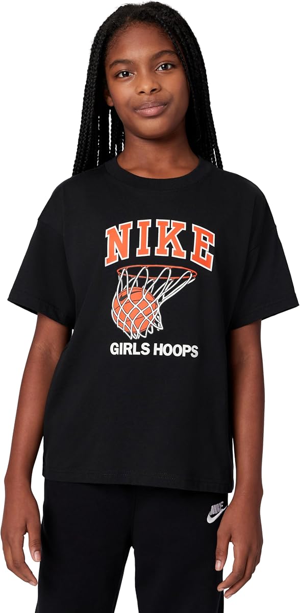 Nike Sportswear Club Basketball Hoop Boyfriend Camiseta para Niñas