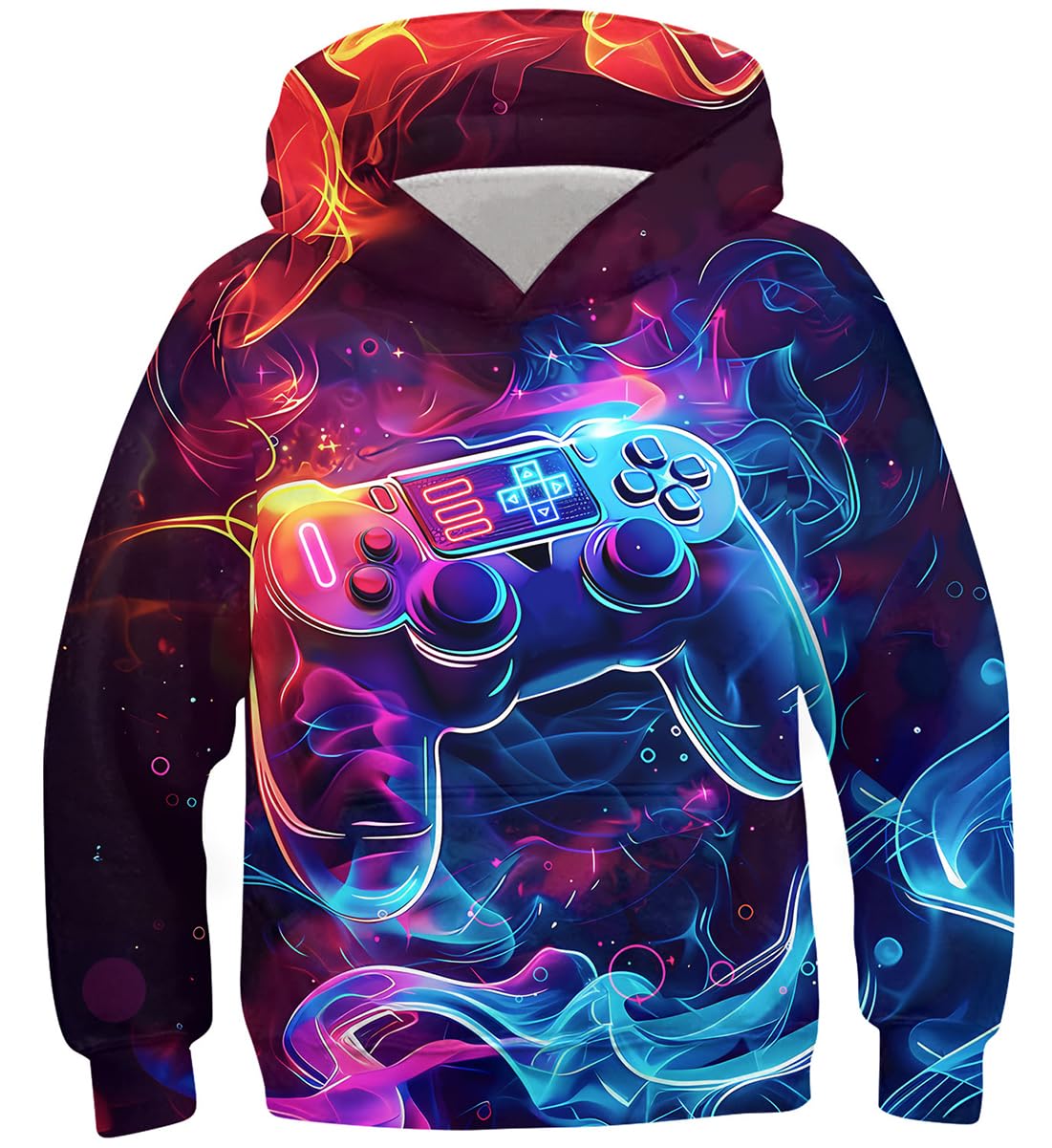 kids4ever Unisex Kinder Hoodie 3D Lustig GedrucKt Kapuzenpullover Langarm Pullover Hoodies Sweatshirt für Jungen Mädchen mit Tasche Alter 6-16