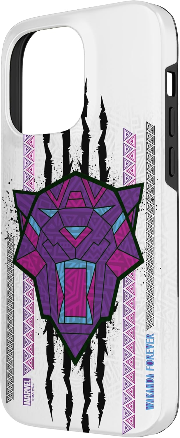 iPhone 14 Pro Max Marvel Black Panther: Wakanda Forever Tribal Logo Panther Case