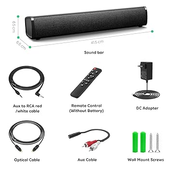 Amazon.co.jp: 60W 2.1 ch サウンドバー 6つのEQモード 調整可能