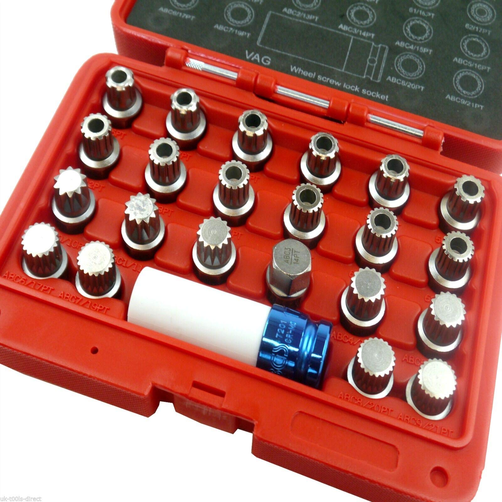 Buy Mekanik Locking Wheel Nuts Stud Compatible with VAG & VW 23pc