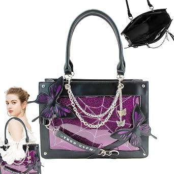 Butterfly Tote Bag - Dark Style Labyrinth Butterfly Tote Bag, Dark Style Butterfly Tote Bag | Reusable Shopping Bags for Women, Fitness,