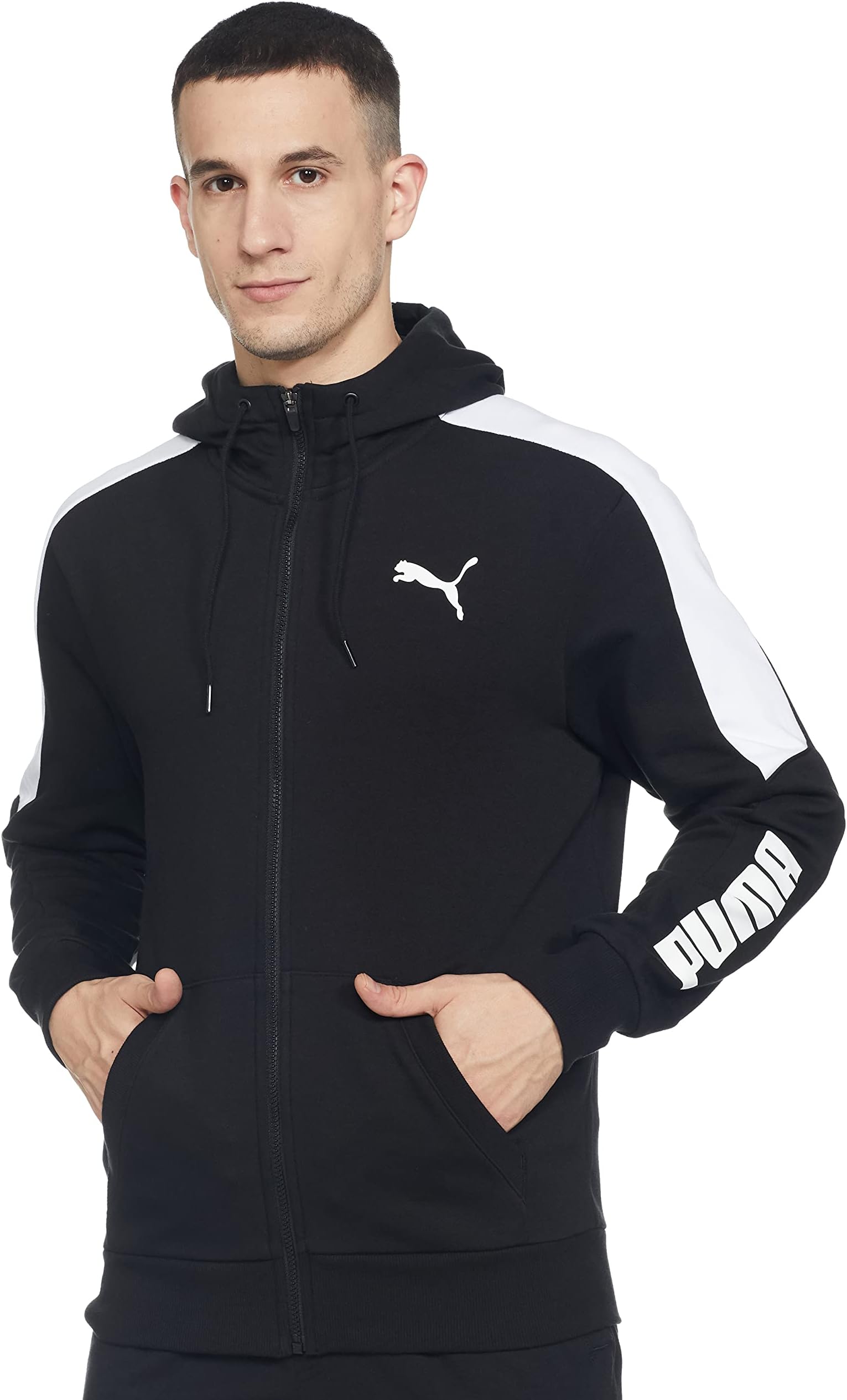 Puma Men Modern Sports FZ Hoodie FL Black