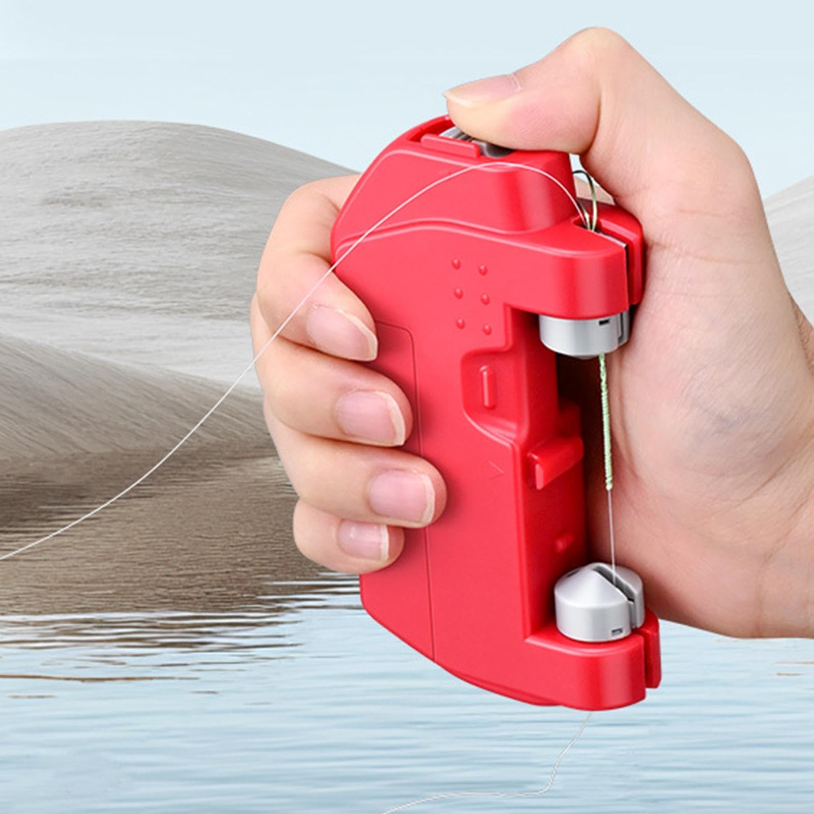 predolo Anudador de Pesca Eléctrico, Alimentado por USB, Portátil, Rápido Y Práctico, Herramienta para Hacer Nudos, Equipo de Pesca
