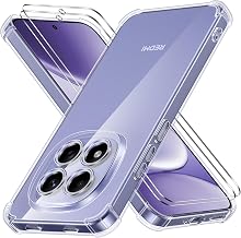 Xiaomi Redmi Note 15 Pro 5G Case with 2 Pieces Tempered Glass, Transparent Soft TPU Silicone Case [Reinforced Corners Bumper], Transparent Shockproof Protection