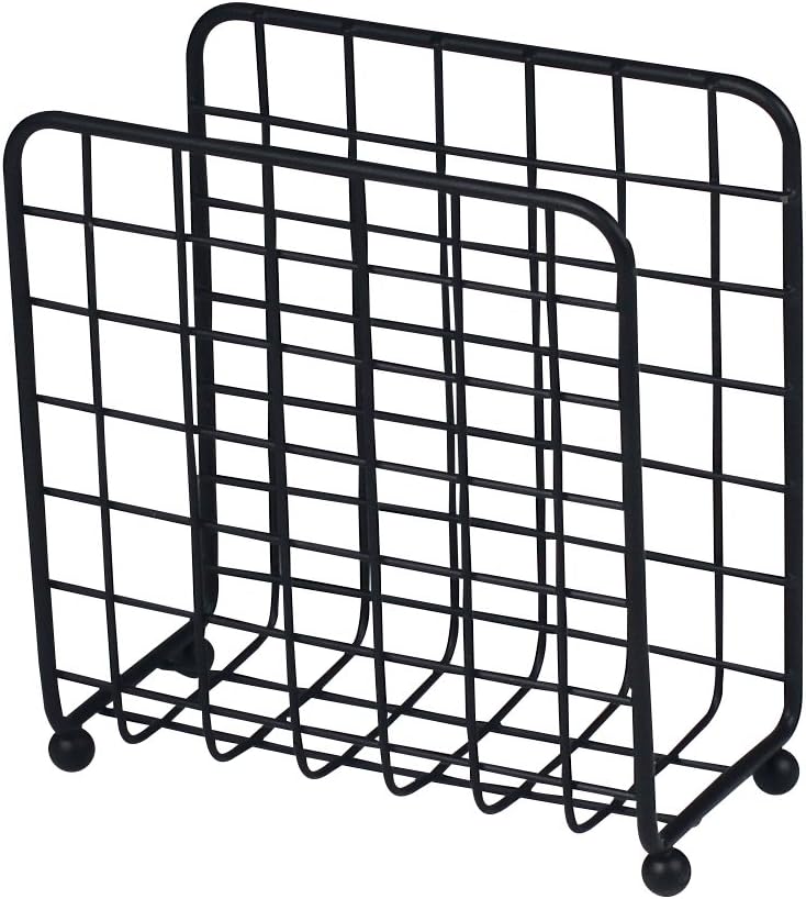 Spectrum Diversified Grid Napkin Holder, Upright Rustic Paper Napkin Dispenser for Kitchen Tables & Countertops, Vertical Napkin Stand With Farmhouse Charm