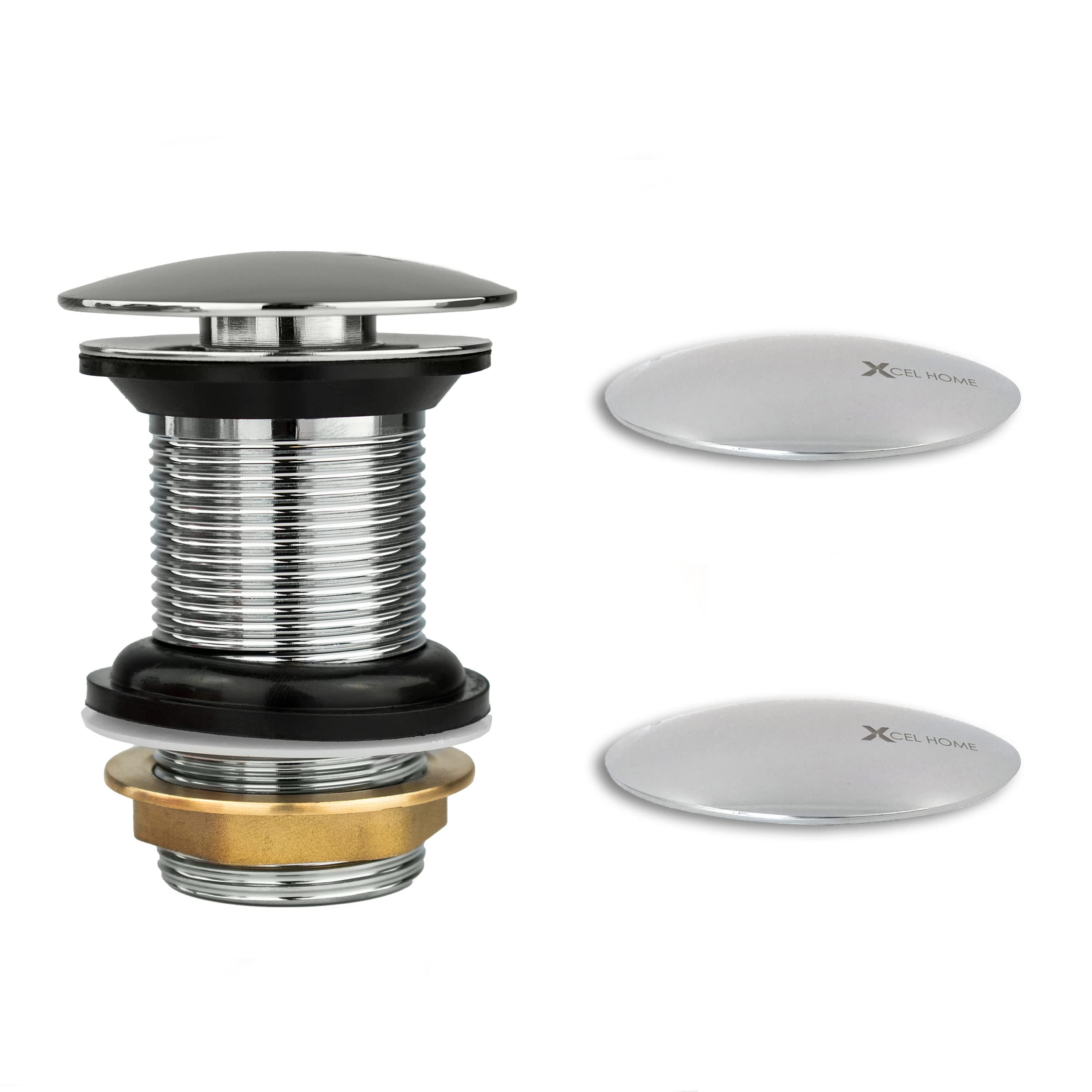 Xcel Home BSP G1¼ Connection Unslotted Chrome Click Clack Basin Waste