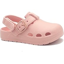 REDVOLUTION Kids Lightweight Clogs for Boys & Girls Adjustable Backstrap Slip-On Garden Shoes, Soft Comfort Water Sandals for Toddlers & Little Kids