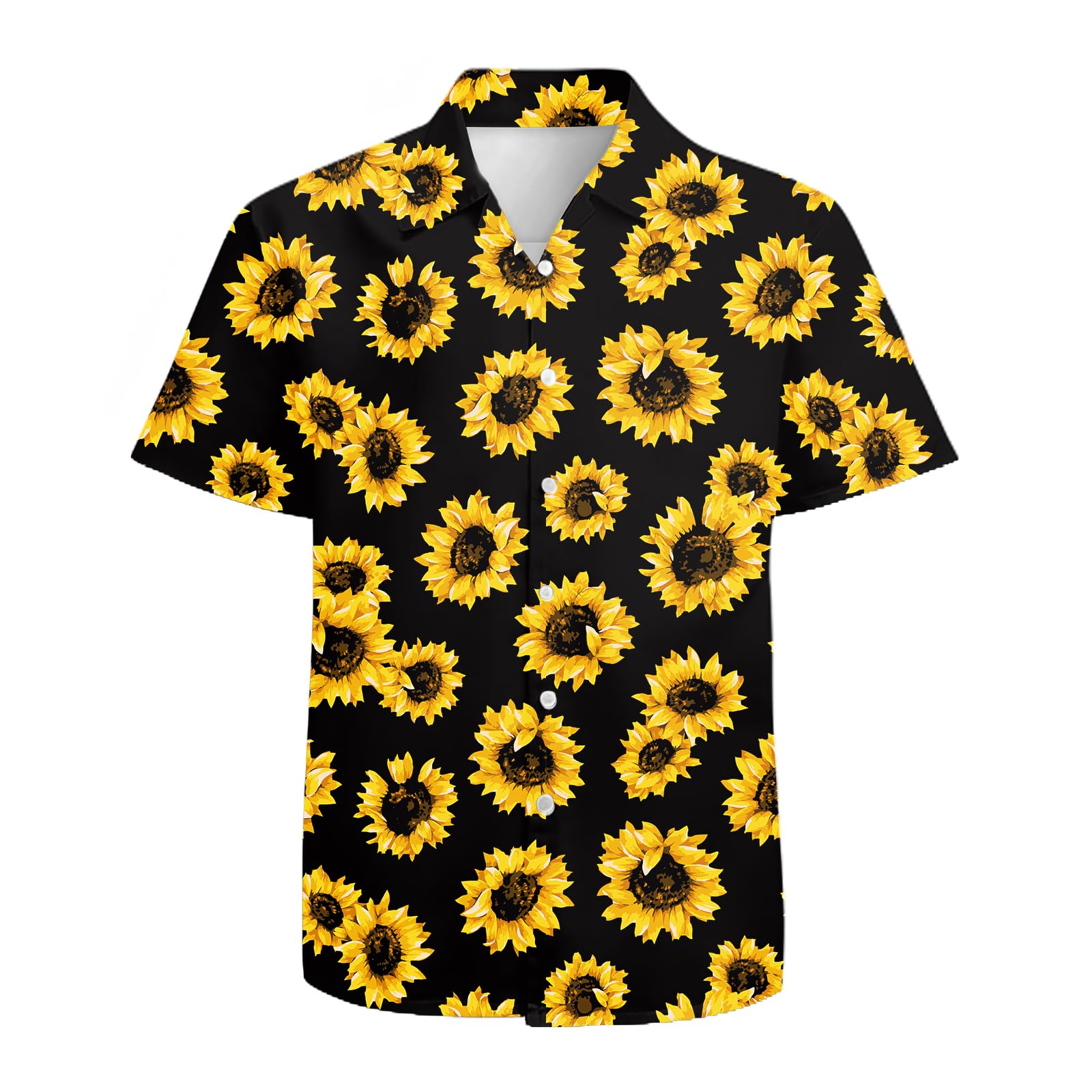 Mens Funny Hawaiian Shirts 3D Graphic Button Down Short Sleeve Tropical Holiday Beach Aloha Shirt