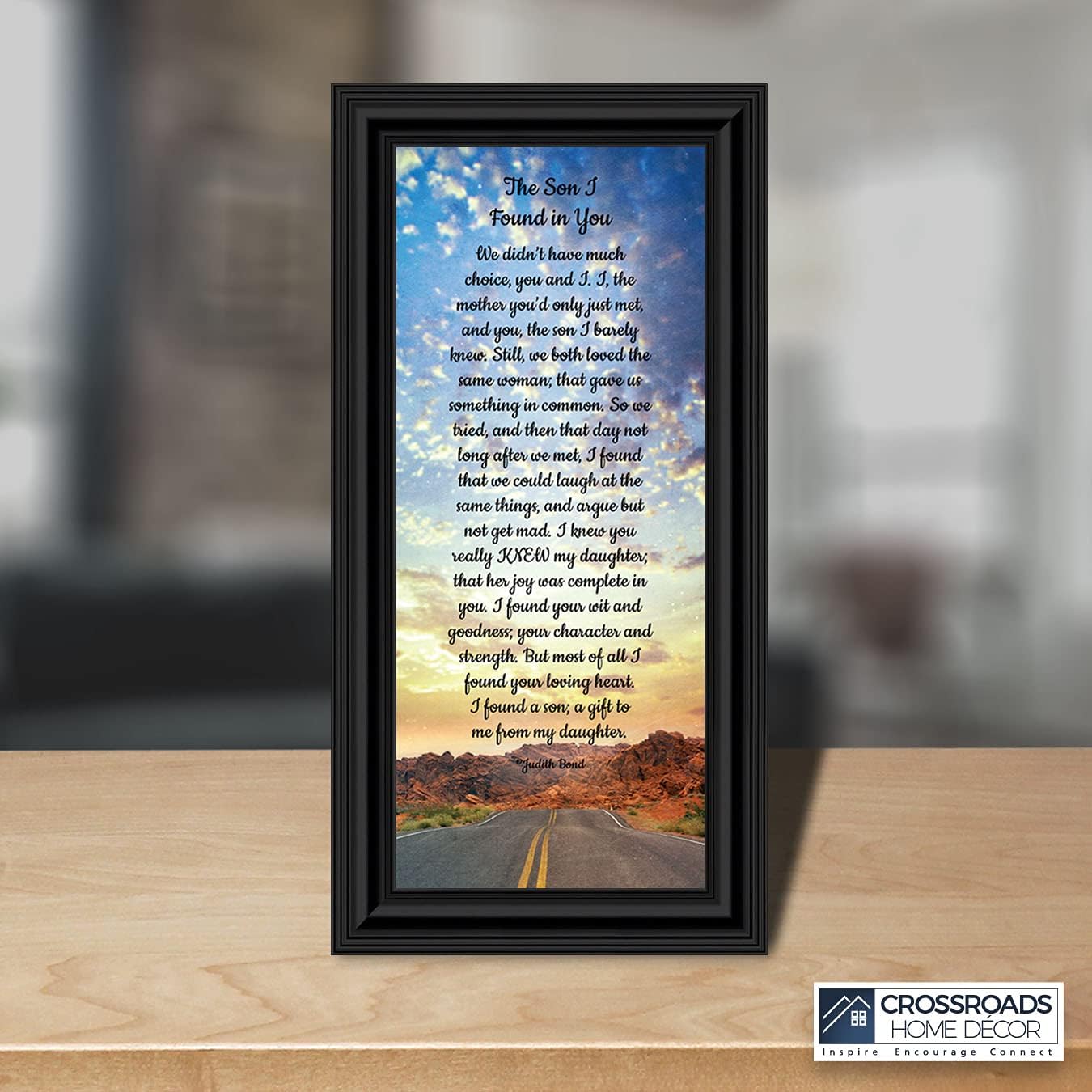 Crossroads Home Décor Son In Law Picture Frame, Amazing Son in Law, 7396B