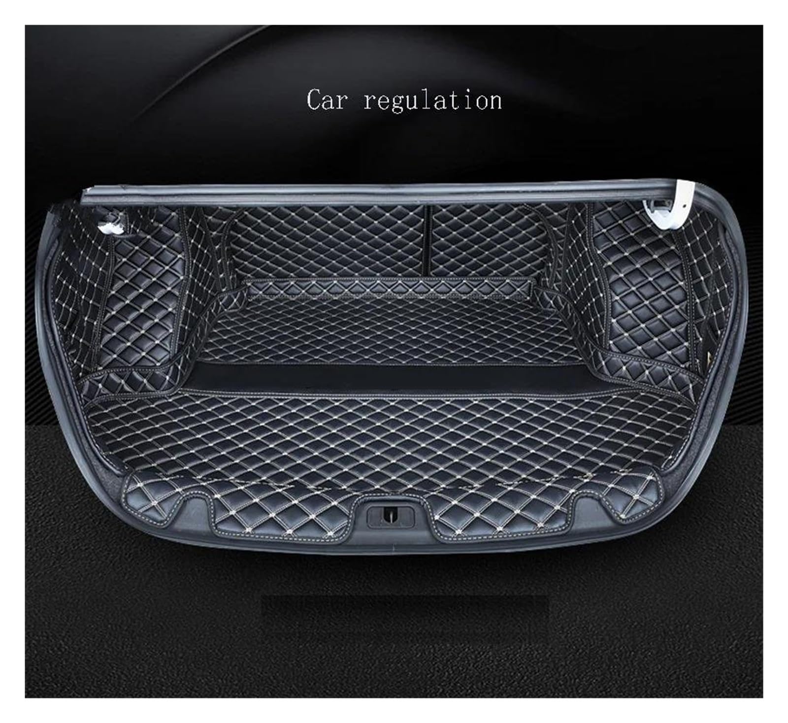 Tapis Coffre Voiture Tapis Coffre Voiture Cuir Personnalisé pour Buick pour Excelle GT 2018 2019 Paragraph Style Automobile Antidérapant(Coffee1)