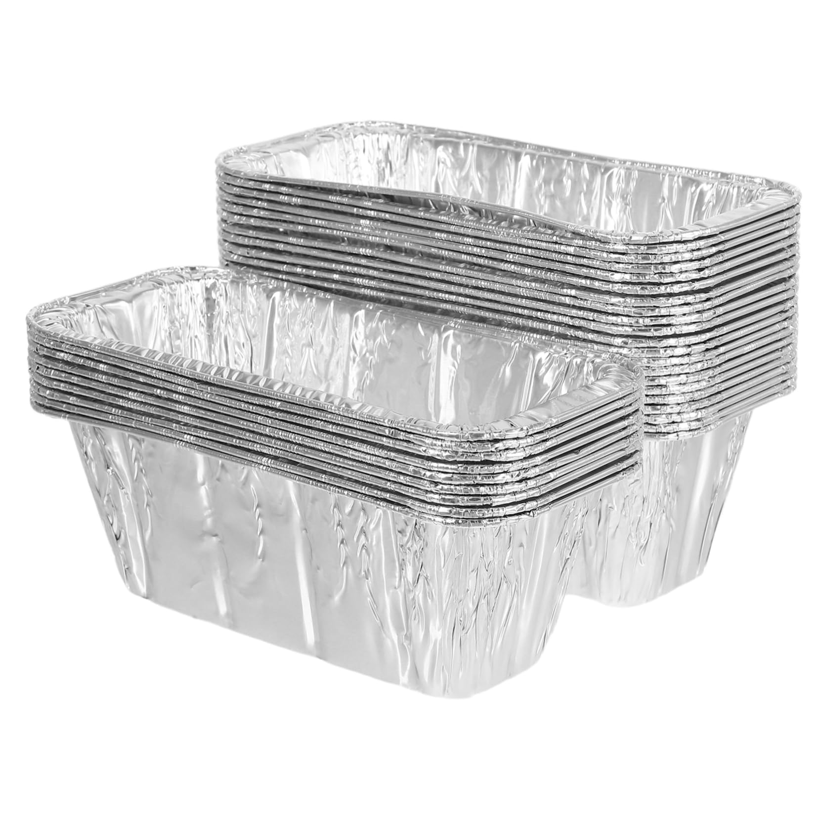 Abaodam Leccarde in Alluminio per Griglia 30 Pezzi, Vassoi Raccogli Grasso per Barbecue e Forno, Resistenti Alte Temperature, Compatibili Accessori Patio Cucina All'aperto