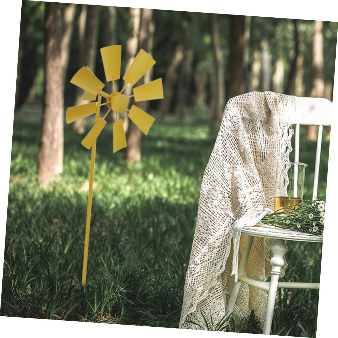 VICASKY 3stücke Garten Windmühle Aus Metall Windräder Für Garten Windmühle Für Außenbereich Filigranes Design Farbenfrohe Dekoration Für Haus Und