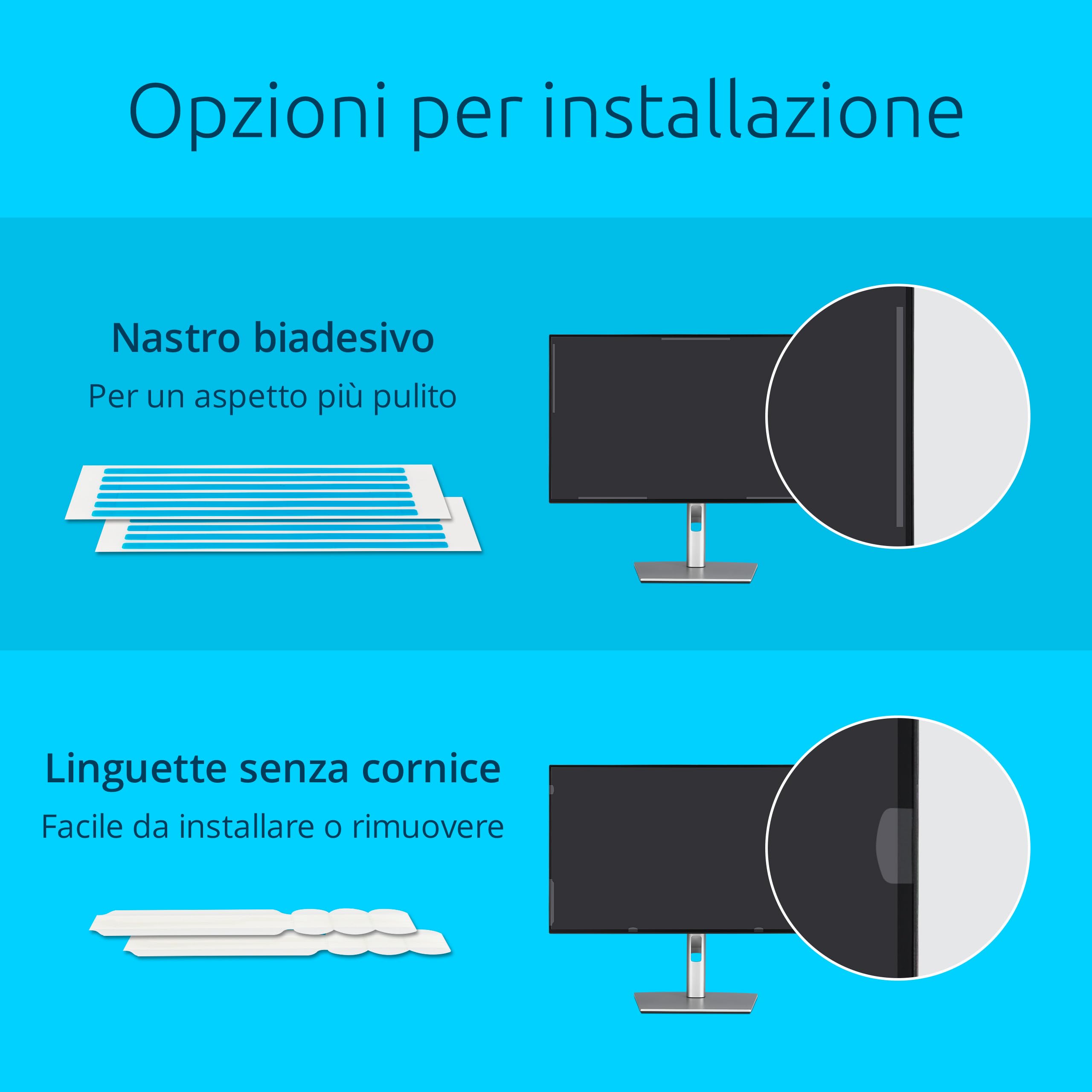 Kensington Filtro privacy schermo alta nitidezza per laptop da 16 pollici, rapporto d'aspetto 16:10, blocco della luce blu, antiriflesso, antigraffio, compatibile con laptop ASUS HP Lenovo ACER Dell