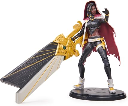League of Legends, Official 6-Inch Senna Premium Collectible Action Figure with Base, The Champion Collection, Collector Grade, Ages 14 and Up