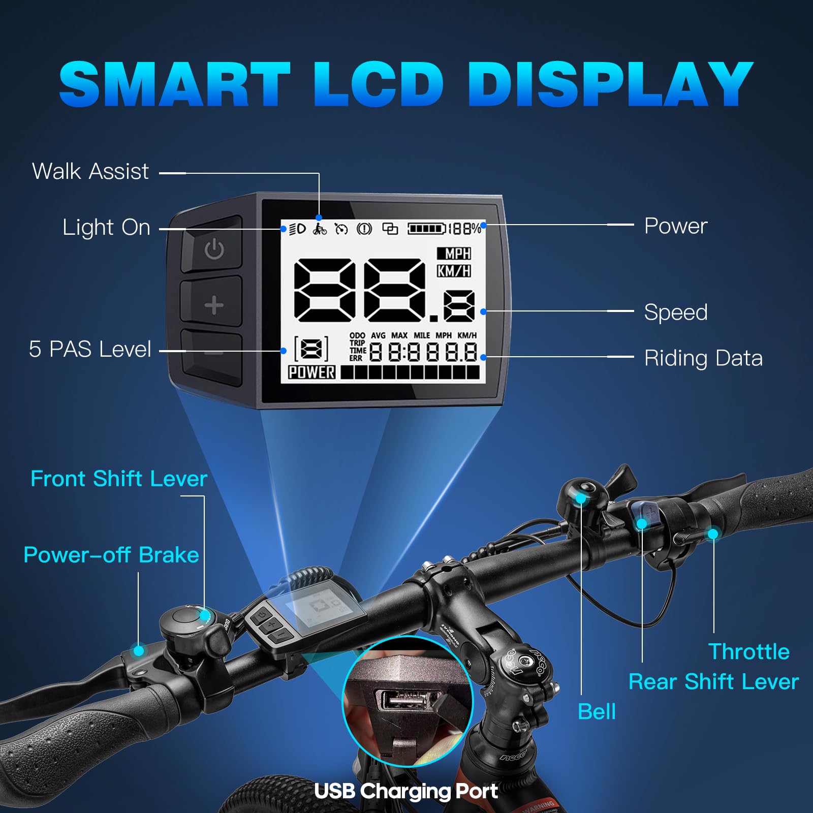 Fafrees 26 Hailong One Bici Elettrica EAPC, Mountain Bike Elettrica Uomo Donna 250W con Pedalata Assistita, Rimovibile Batteria 36V 13.5Ah, 21 Velocità (Nero, Lucchetto a catena, Colore e Accessori)