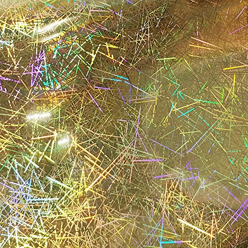 Holographic Gold HTV Heat Transfer Vinyl Roll for T-Shirts 12 Inches x 3 Feet
