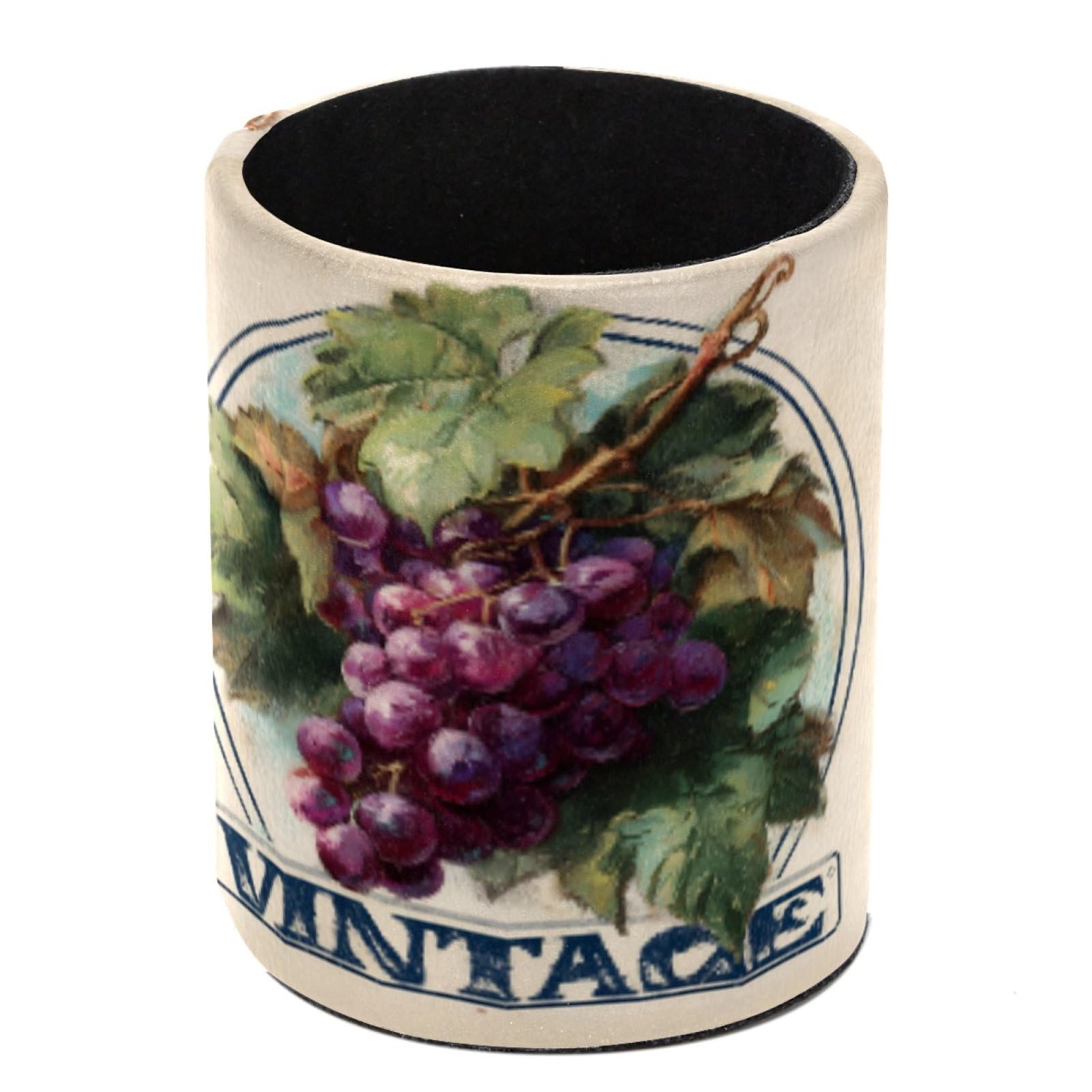 FWJZDSP Retro Grape Pencil Cup Pen Organizer Makeup Brush Holder for Office Home Countertop Desk Accessory Storage