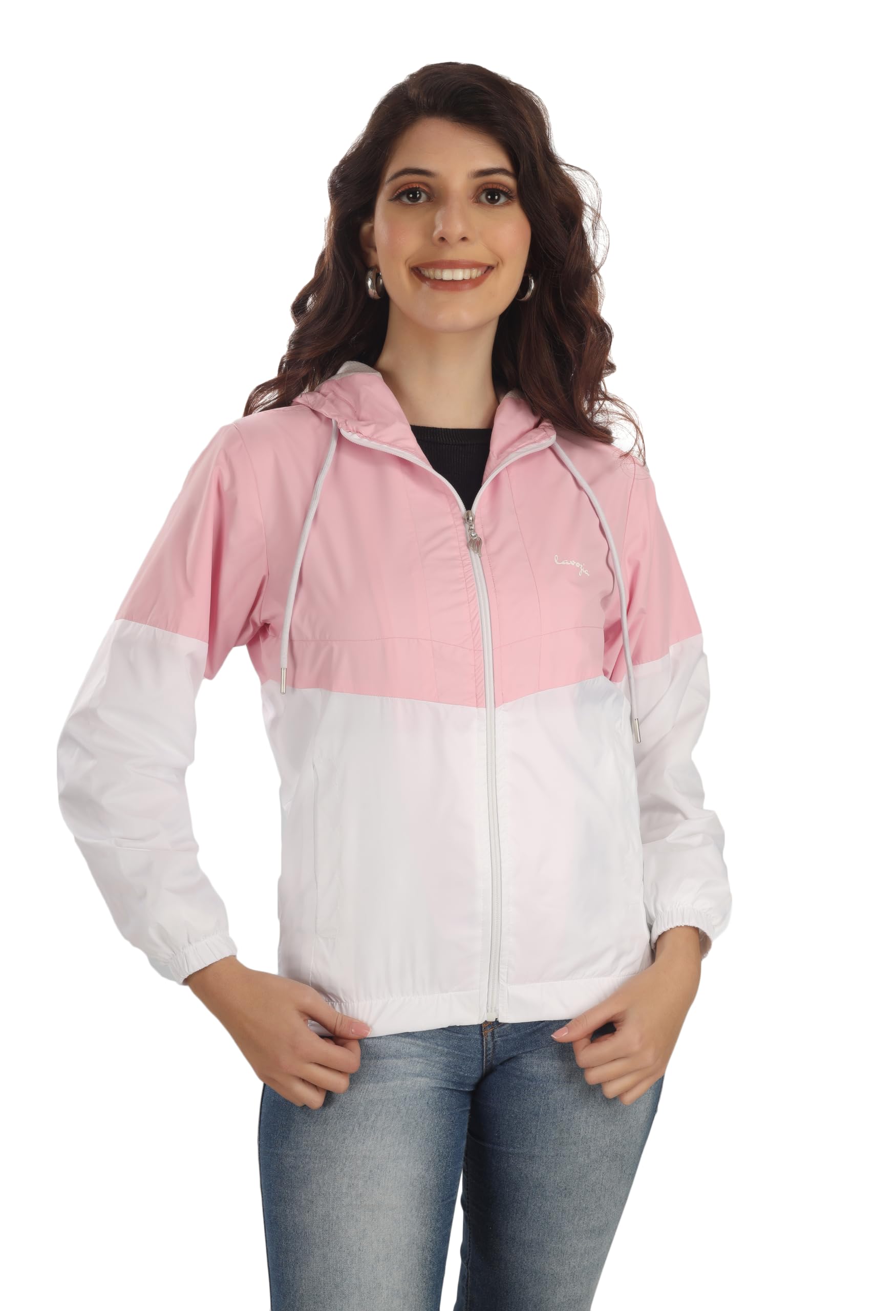 Roadster Women Sports Zipper Running Summer lightweight Track Jacket | Windcheater Jacket For Women in neutral