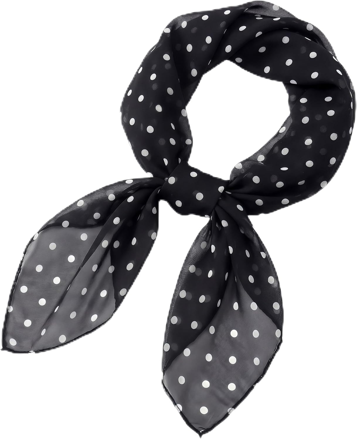 Neck Scarf For Women 50s Chiffon Scarf Sheer Square Head Hair Scarves For Purses Handbags