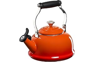 Le Creuset Enamel On Steel Whistling Orange Tea Kettle