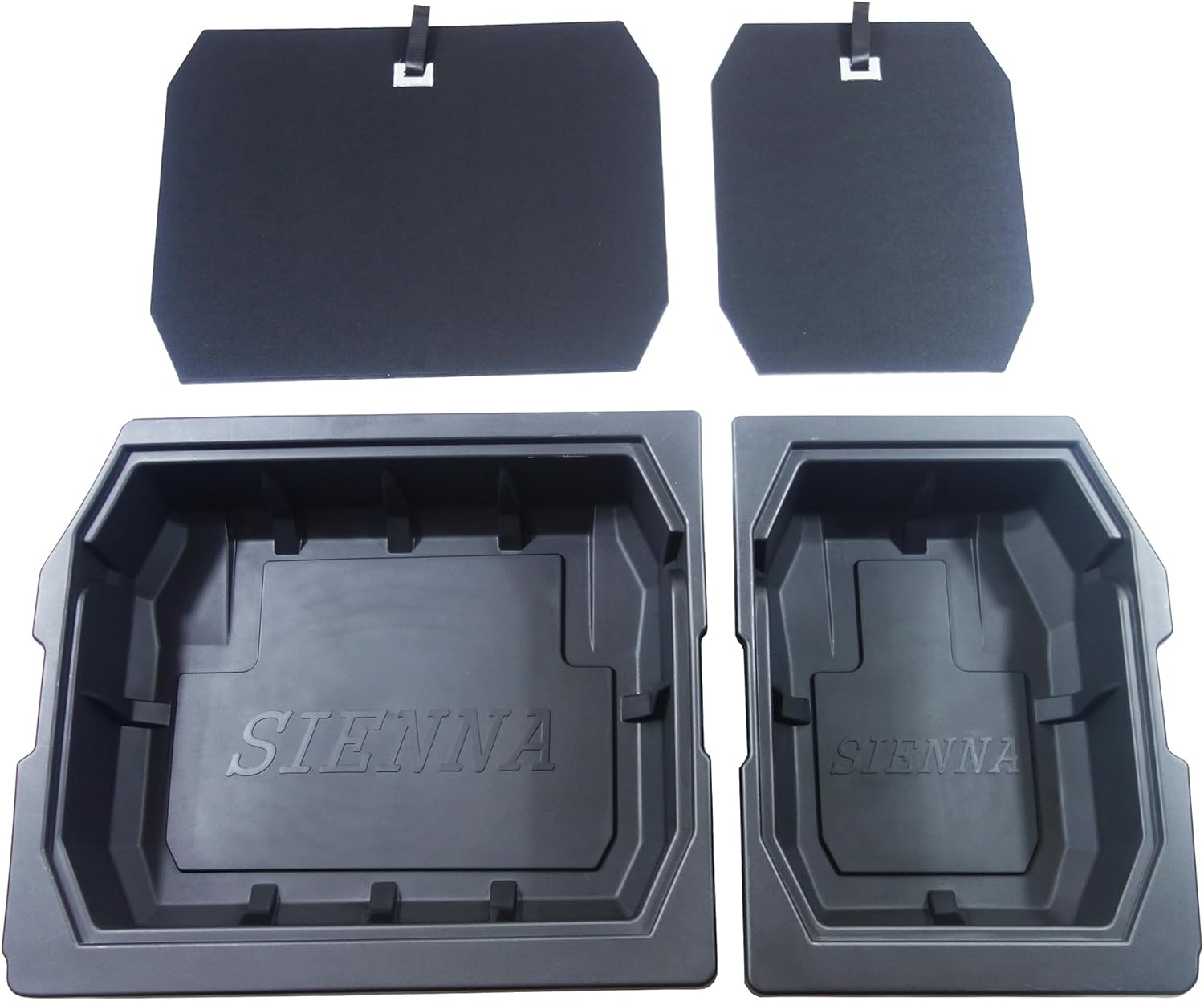 For 2011-2020 Toyota Sienna Trunk Organizer, MPV Insert Cargo Rear Hatch Storage Box, Extra Space fits Sienna Under Cargo Floor Storage Bins Accessories