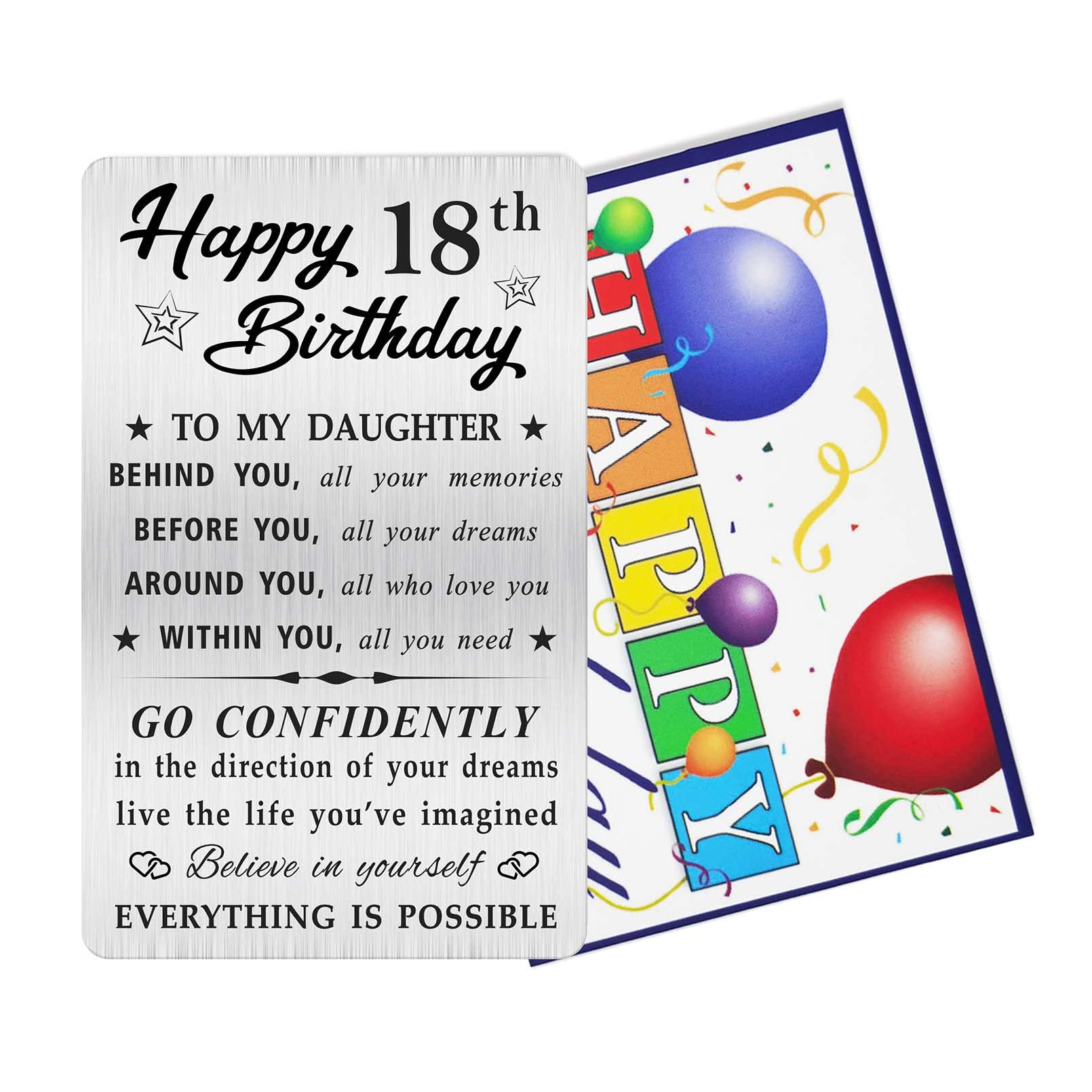 Biglietto di auguri personalizzato per il 18° compleanno - Biglietto di auguri con macaron - Biglietto di auguri per lei - Biglietto di auguri con torta - Biglietto di auguri per la