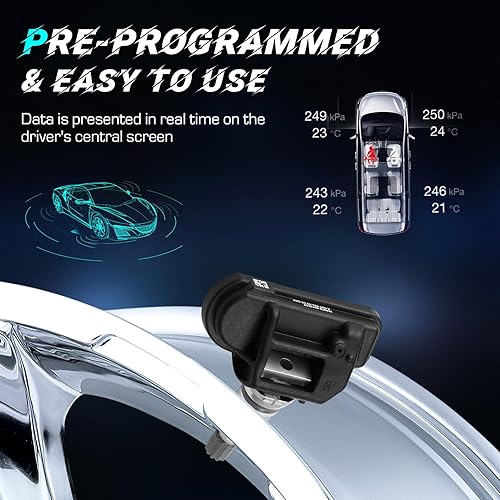 Miniatura 5 de Youxmoto Sensor TPMS de presión de neumáticos apto para Mercedes Benz B250 C230 C250 C250 C280 C300 C350 C63 AMG CL550 CL600 CL63 AMG CL65 AMG