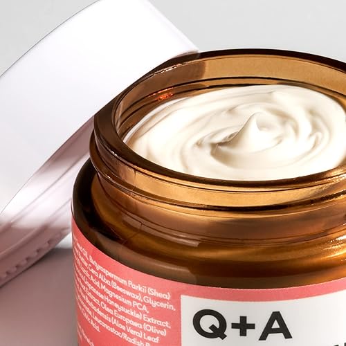 Miniatura 7 de Q+A Crema facial de colágeno (1.76 onzas), cuidado facial natural antienvejecimiento con colágeno alimentado por plantas, manteca de karité y