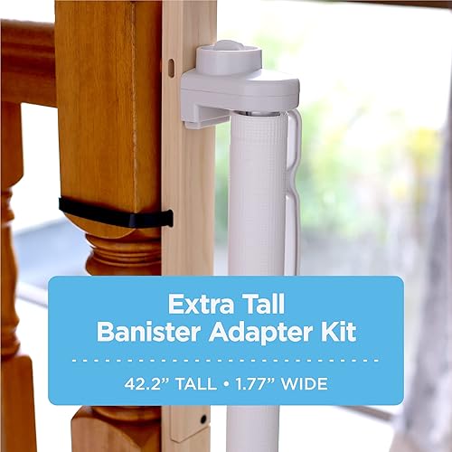 Miniatura 2 de Perma Child Safety Kit adaptador universal extra alto para puertas de bebé montadas a presión y hardware de hasta 42 pulgadas de alto, instalación