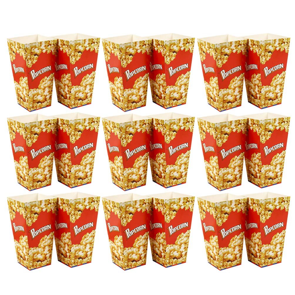 Buy Yardwe 100pcs Open Top Popcorn Boxes Paper Popcorn Containers