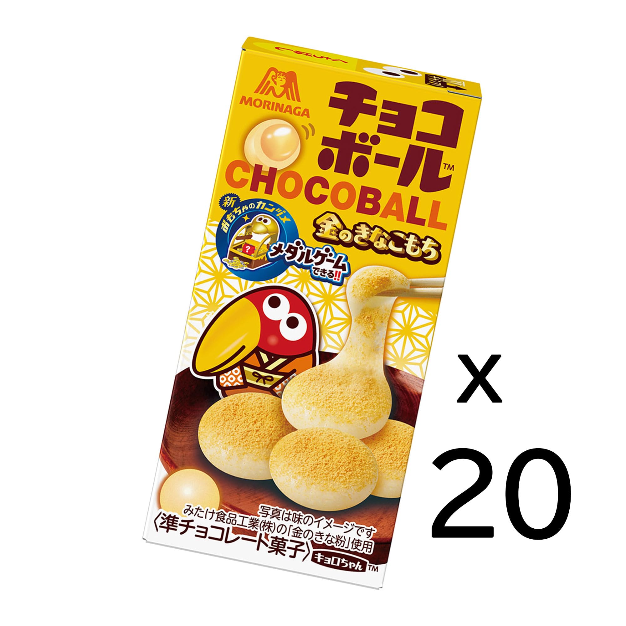 Amazon.co.jp: 森永製菓 チョコボール＜金のきなこもち＞ 26g×20個