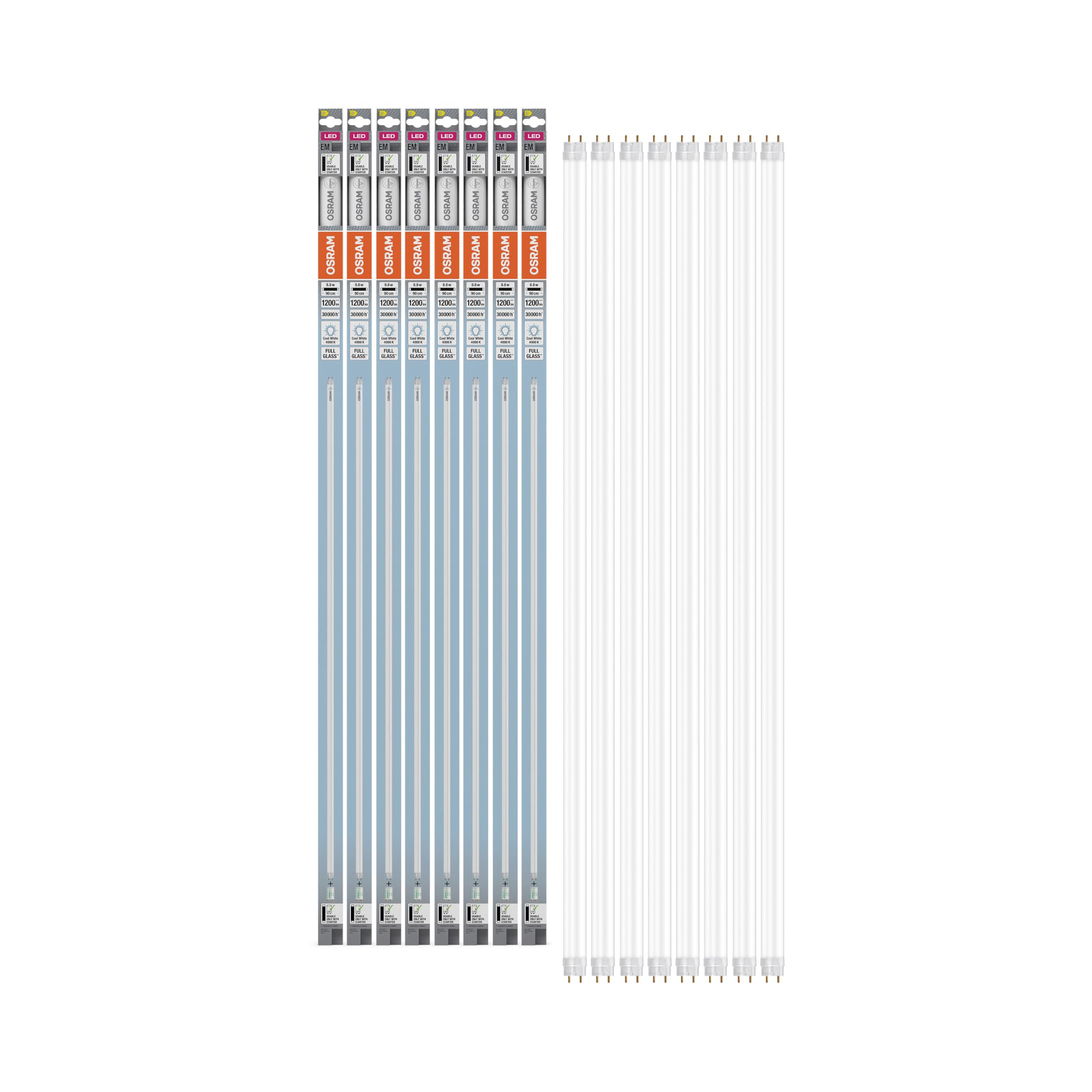 OSRAM TUBO LED T8 30 EM blanco frío 4000 K 8.8 W 1200 lm