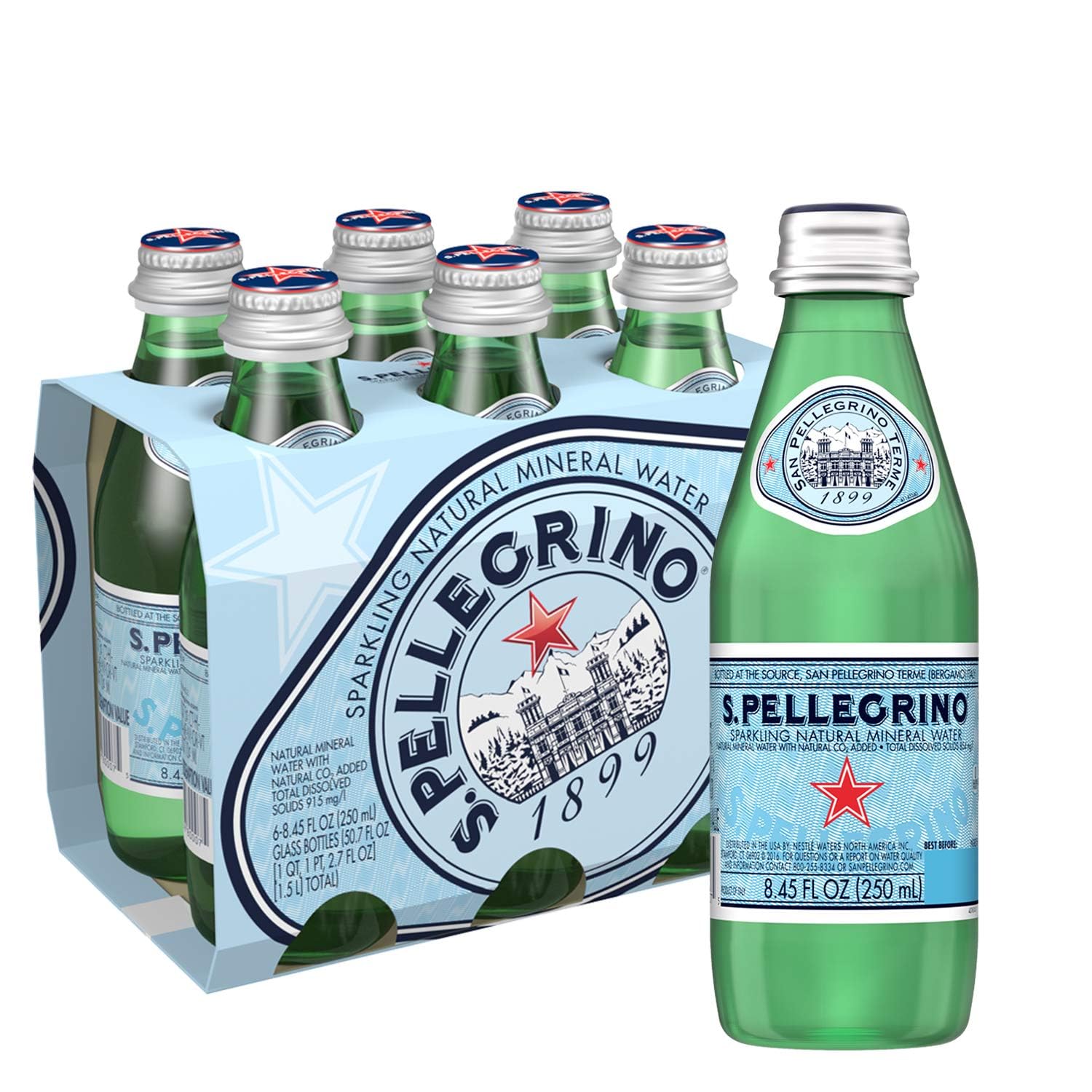 S.Pellegrino Sparkling Water 250ml (Pack of 6 Bottle X 250ml Each) (B0D76RXDPP) Amazon Price History, Amazon Price Tracker