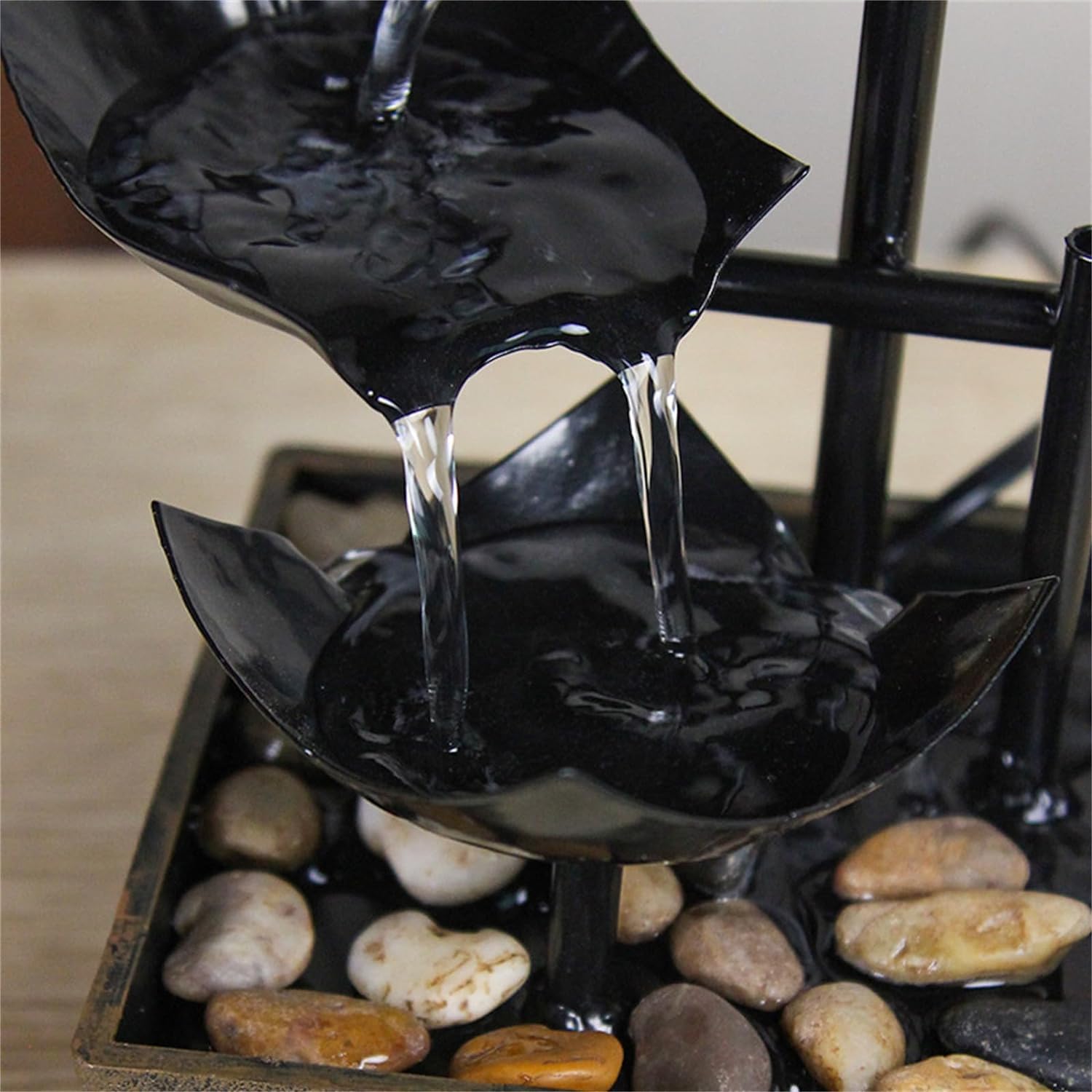 Amazon.co.jp: 卓上噴水 デスクトップ噴水 ミニ滝 高級循環水小規模