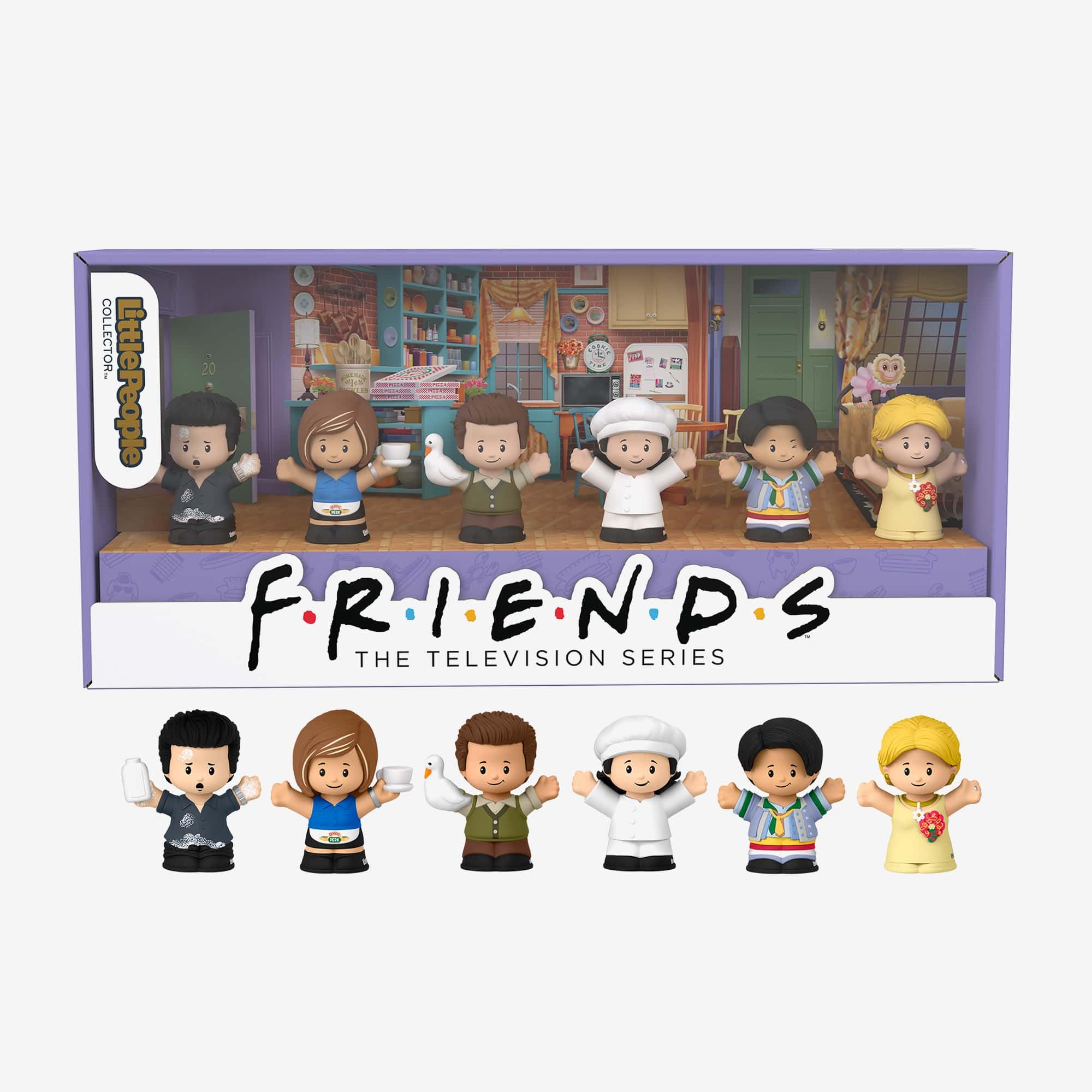 Little People Collector Friends Przyjaciele Inspirowany serialem zestaw dla dorosłych i fanów, 6 figurek w ozdobnym opakowaniu, HPH05