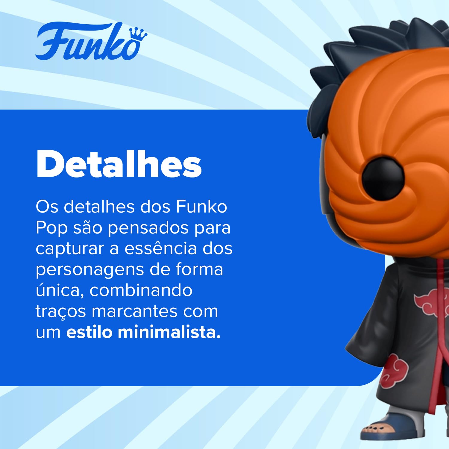Candide, Boneco, Funko POP! Tobi, Naruto Shippuden - 11 cm