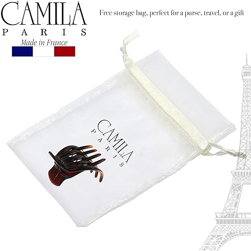 Miniatura 6 de Camila Paris CP3540 - Pinza para el cabello francesa para mujer, pinzas laterales para el cabello, pinzas para el cabello de 2 pulgadas para niñas,
